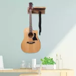 RASVONE GHW300, guitar hanging, wooden material and hooks & storage tray, Wooden Guitar Hanger with Rack & Hooks