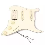 RASVONE SPG200 Piccard Electric Guitar Strat Pickup HSS ALNICO V Wiring Material with Strat PickGuard WITH WIRING / PICKUP PATTERN HSS