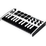 AKAI® MPK Mini MKIII MIDI Controller, 25 Portable Portable Key Board 8 PADS, 8 buttons Q Link and THUB + Free Sound Cut & USB **