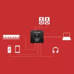 M-Audio® AIR Hub ออดิโออินเตอร์เฟส Audio Interface 24-bit / USB Mixer ขนาดพกพา มีช่องต่อ USB 3 ช่อง ระบบเสียง + ฟรีอแดปเ