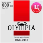 Olympia® HQE -0942 Electric guitar line number 9 Nickel Wound 100% authentic Super Light, 0.009 - 0.042