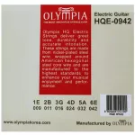 Olympia® HQE -0942 Electric guitar line number 9 Nickel Wound 100% authentic Super Light, 0.009 - 0.042