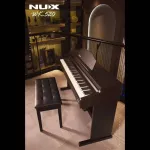 NUX WK-520 Digital Piano 88 Bluetooth Piano Piano, Bluetooth, get a key system from Italy. Rosewood wood grain + free piano stand & Pedal
