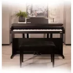 NUX WK-520 Digital Piano 88 Bluetooth Piano Piano, Bluetooth, get a key system from Italy. Rosewood wood grain + free piano stand & Pedal
