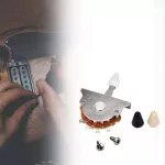 Rasvone Swe5 5 -way switch for electric guitar strat with cork & knot - 5 way selector switch with cap & screws