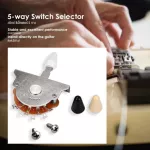Rasvone Swe5 5 -way switch for electric guitar strat with cork & knot - 5 way selector switch with cap & screws