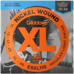 D'Addario® ESXL110 Guitar Cut Electric guitar cable number 10 Nickel Wound 100% authentic Double Ball End Regular