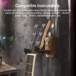 Rasvone GHW20 Wooden Guitar Hanger Hanging guitar, guitar, wooden base, good guitar head with silicone covered + free bolts