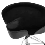 CMC® CM-DT920 is all black. The saddle drum chair is covered with velvet above. Rotating spiral system Good pair of metal, Drum Throne / Drum Chair