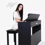 NUX WK-310 Digital Piano Piano Blue Bluetooth has a black key system from the Italian+ free piano. 3 years ** 1 year center **