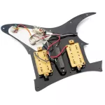 Rasvone SPG303 ปิ๊กการ์ดกีตาร์ไฟฟ้า ทรง Strat ปิ๊กอัพ HSH เดินสายวงจรพร้อมติดตั้ง  Strat Pickguard with Wiring / Pickup Pattern  HSH