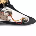 Rasvone SPG303 ปิ๊กการ์ดกีตาร์ไฟฟ้า ทรง Strat ปิ๊กอัพ HSH เดินสายวงจรพร้อมติดตั้ง  Strat Pickguard with Wiring / Pickup Pattern  HSH