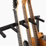 On Stage® GS7561 Five-SPACE Foldable Multi-Guitar Rack, 5 guitar stand for airy guitar and high electric guitar, 29 inches, foldable.