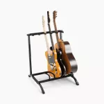 On Stage® GS7561 Five-SPACE Foldable Multi-Guitar Rack, 5 guitar stand for airy guitar and high electric guitar, 29 inches, foldable.