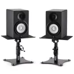 On Stage® SMS4500-P Desktop Monitor Stands Monitor stand A pair of good pair of monitor speakers, 22x30 cm, adjusting 0-15 degrees, 1 pair / 2 pieces