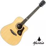 Mantic GT-10DC 41-inch guitar, Dreadnought Cutaway, Top Sol, Angel Mandrus/Cherry Wood+ Free Bag & Kapo & Pik & Pack