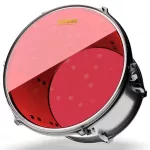 Evans ™ TT14HR Hydraulic Red Slam Drum Leather Tome Drum 14 "2 layers of clear oil, 7 mm thick + 7 mm Hydraulic Red Tom Drumhead ** Made in USA **