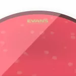 Evans ™ TT14HR Hydraulic Red Slam Drum Leather Tome Drum 14 "2 layers of clear oil, 7 mm thick + 7 mm Hydraulic Red Tom Drumhead ** Made in USA **