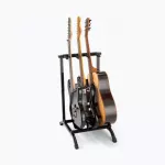 On Stage® GS7361 Three-SPACE Foldable Multi-Guitar Rack, 3 guitar stand for airy guitar and high electric guitar, 29 inches, foldable.