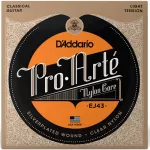 D'Addario® Pro -Té Nylon EJ43, a premium clear classic guitar, 100% authentic Light Tension, 0.0275 - 0.042 ** Made