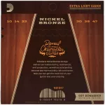 D'Addario® NB1047 Airy Guitar No. 10 Nickel Bronze 100% Extra Light, 0.010 - 0.047 ** Made in USA **