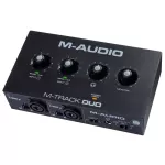 M-Audio® M-TRACK DUO Audio Interface 2-in/2-OOT 16-bit/48KHz has a PHANTOM 48V light. Prem Crystal + free USB &