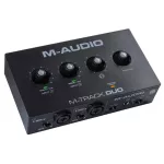 M-Audio® M-TRACK DUO Audio Interface 2-in/2-OOT 16-bit/48KHz has a PHANTOM 48V light. Prem Crystal + free USB &