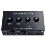 M-Audio® M-TRACK DUO Audio Interface 2-in/2-OOT 16-bit/48KHz has a PHANTOM 48V light. Prem Crystal + free USB &