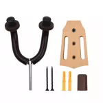 Rasvone GHW20 Wooden Guitar Hanger Hanging guitar, guitar, wooden base, good guitar head with silicone covered + free bolts