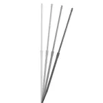 On Stage® MS8412 MIC Stand Mike stands high, 104-175 cm. Round base is 15 degrees.