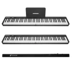 Pastel Pop88 Piano, Sky 88, folding keys, 128 tones per Bluetooth, get a built -in battery + free bags & adapters & pkeys along **