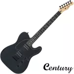 Century DTL DARK DARK SERIES Electric guitar 22 Frete Hardware Black + Free Rocking & Carry & Cleaner & Jack & Pick * Cable * Center Insurance
