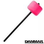 Danmar® หัวกระเดื่องกลอง ตุ้มกระเดื่อง แบบสักหลาดสี ก้านดำ รุ่น 206CK Bass Drum Peal Beater ** Made in USA **