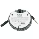 KIRLIN MW-472B XLR to Phone Jack Mic Cable, the XLR Mike Mike / Phone Jack 1/4 " + Free Mike Strap