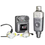 XVive U4T9 Wireless In-Ear Monitor System Bundle U4 Wireless Wireless Model with In Ear Ear Headphones, T9 + Free Charger & Cables & Case **