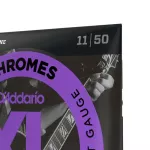 D'Addario® ECG24 Electric guitar Line 11 Metal Material XL Chrome Flat Wound 100% Genuine Jazz Light, 11-50 ** Made in