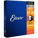 Elixir® Nanoweb 12057 สายกีตาร์ไฟฟ้า 7 สาย เบอร์ 10 แบบนิกเกิล สายเคลือบ ของแท้ 100% 7-String Light, .010 - .056 ** Ma