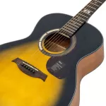 Mantic GT-1G, 41 inch guitar, Grand Auditorium shape, Angle Mandrus/Cherry Wood + Free Bag & Kapo