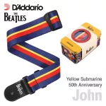 D'Addario® The Beatles Guitar Strap สายสะพายกีตาร์ Yellow Submarine 50th Anniversary Woven Strap พร้อมกล่องโลหะ ** Limi