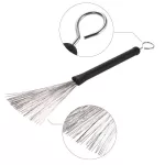 RASVONE JDS2B Jazz Drum Sticks Jazz Drum, brush head + BRUSH + ROD Drumsticks + Free Drum Wood Bag ** 1