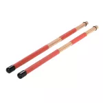 RASVONE JDS2B Jazz Drum Sticks Jazz Drum, brush head + BRUSH + ROD Drumsticks + Free Drum Wood Bag ** 1