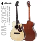 Mantic OM-370CE 40 inch electric guitar, concave neck, ENGELMANN SPRUCE/OVANGKOL wood with a built-in tuner + free