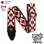 ERNIE BALL® P05322 Ristra Red Jacquard Strap สายสะพายกีตาร์ 3in1 ลวดลายศิลปะ สำหรับกีตาร์โปร่ง/กีตาร์ไฟฟ้า/กีตาร์เบส รุ่