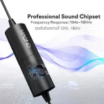 MAONO AU-100 Lavalier Mic Mic Clam Mike for iOS, Android, computer + free cloth bag & clip & converter & sponge & charcoal *