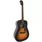 Mantic AG-370, airy guitar 41 inches, Dreadnough shape, Sprueus/Mahokani coated + free bag & kapok