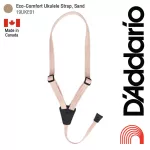 D'Addario® 19uke01 Eco-Comfort Ukulele Strap Ukulele Shoulder Strap Holding hooks Made from recycled materials Friendly