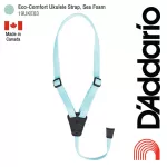 D'Addario® 19UKE03 Eco-Comfort Ukulele Strap สายสะพายอูคูเลเล่ แบบตะขอเกี่ยวช่องเสียง ทำจากวัสดุรีไซเคิล เป็นมิตรต่อสิ่