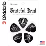 D'Addario® 1CBK4-10GD1 Guitar Pick ปิ๊กกีตาร์ ศิลปิน Grateful Dead ทรงหยดน้ำ ความหนา Medium 0.70 มม. 1 แพ็ค มี 10 ตัว
