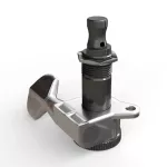 D'Addario® PWAT-6R1 ลูกบิดกีตาร์ไฟฟ้า มีกลไกตัดสายส่วนเกิน สีเงิน อย่างดี + แถมฟรีน็อตและวงแหวนรอง  Auto-trim Locking