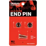 D'Addario® PWEP202 Solid Brass Guitar End Pin ตัวล็อคสายสะพายกีตาร์ / หมุดสายสะพาย สีเงิน จำนวน 2 ตัว ทำจากทองเหลือง **